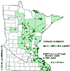 Minnesota county distribution map