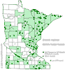 Minnesota county distribution map