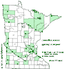 Minnesota county distribution map