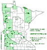 Minnesota county distribution map