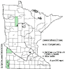 Minnesota county distribution map