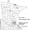 Minnesota county distribution map