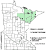 Minnesota county distribution map