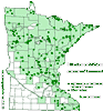 Minnesota county distribution map