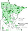 Minnesota county distribution map