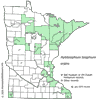 Minnesota county distribution map