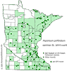 Minnesota county distribution map