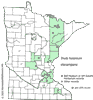 Minnesota county distribution map