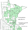 Minnesota county distribution map