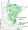 Minnesota county distribution map