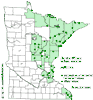 Minnesota county distribution map