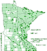 Minnesota county distribution map