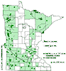 Minnesota county distribution map