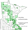 Minnesota county distribution map