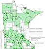 Minnesota county distribution map