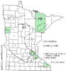 Minnesota county distribution map