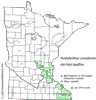 Minnesota county distribution map