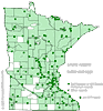 Minnesota county distribution map