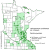 Minnesota county distribution map