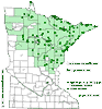 Minnesota county distribution map