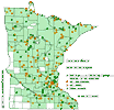 Minnesota county distribution map