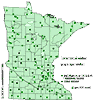 Minnesota county distribution map