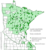 Minnesota county distribution map