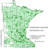 Minnesota county distribution map