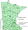 Minnesota county distribution map