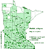 Minnesota county distribution map