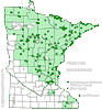 Minnesota county distribution map