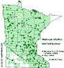 Minnesota county distribution map