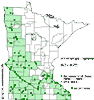 Minnesota county distribution map