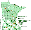 Minnesota county distribution map