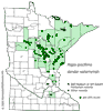 Minnesota county distribution map