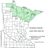 Minnesota county distribution map