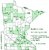 Minnesota county distribution map