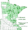 Minnesota county distribution map