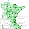 Minnesota county distribution map