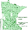 Minnesota county distribution map
