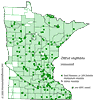 Minnesota county distribution map