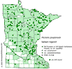 Minnesota county distribution map