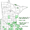 Minnesota county distribution map