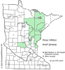 Minnesota county distribution map