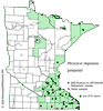 Minnesota county distribution map