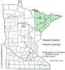 Minnesota county distribution map