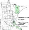 Minnesota county distribution map