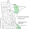 Minnesota county distribution map
