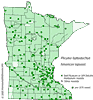 Minnesota county distribution map