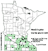 Minnesota county distribution map